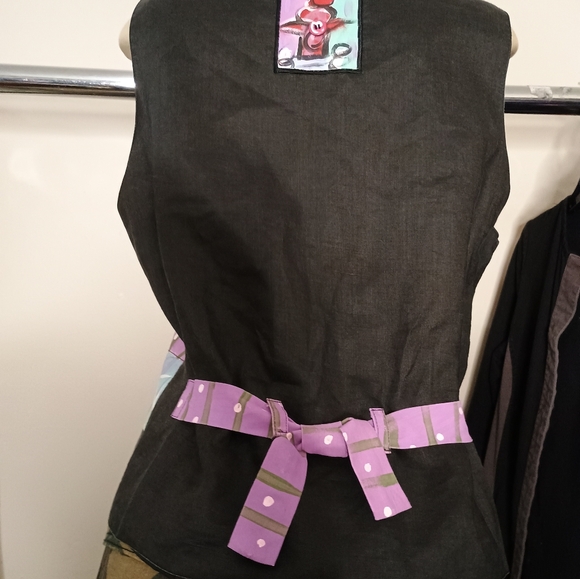 Encore Silkscapes Hand Painted Vest M. - Picture 3 of 3